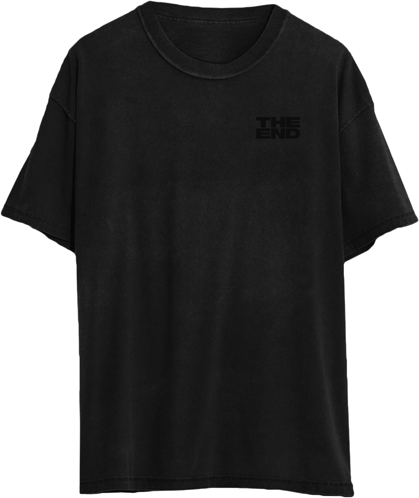 Black on Black Logo Tee