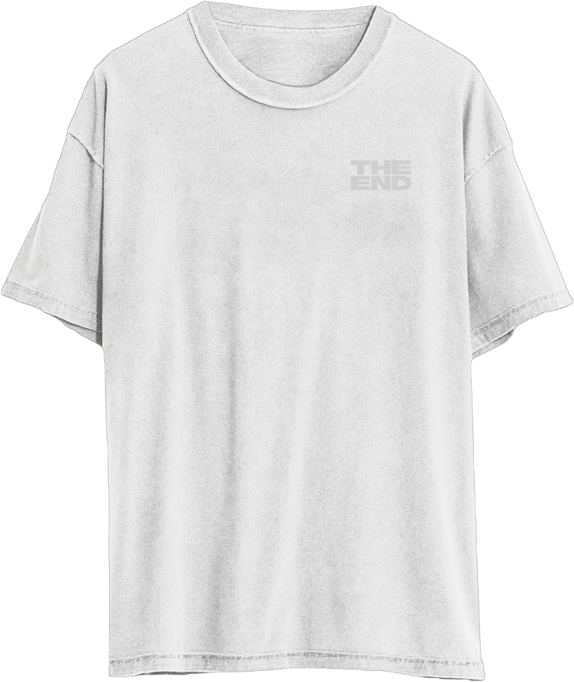 White on White Logo Tee