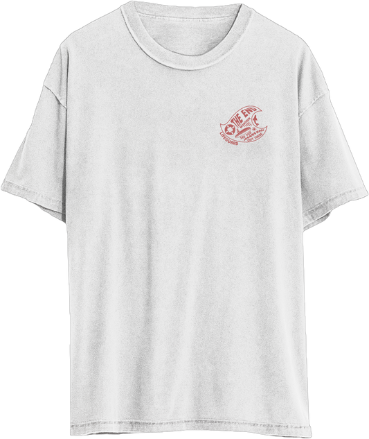 White LG Logo Tee