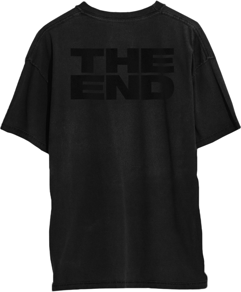 Black on Black Logo Tee